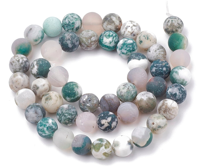 Natural Agate, Tree 6mm