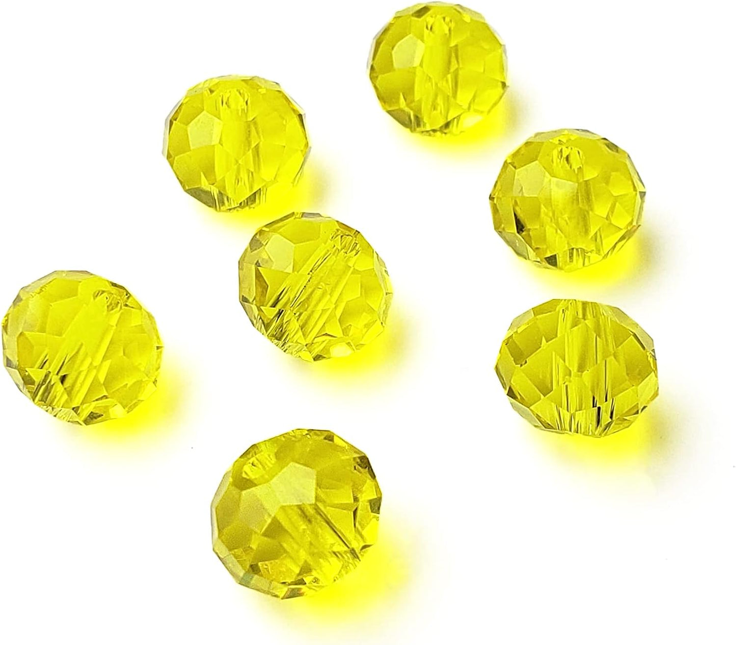 Rondelles, Yellow 8mm