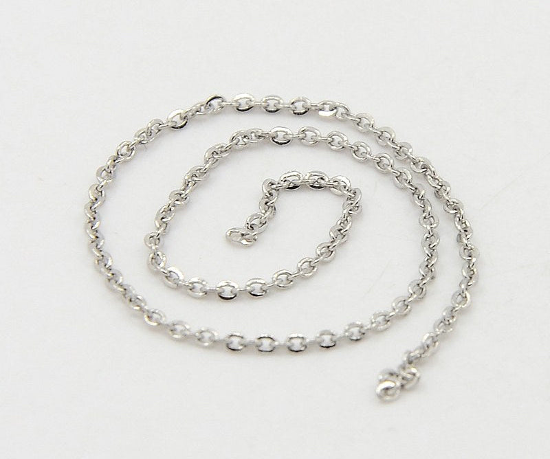 2mm Flat Cable Chain Stainless Steel by the yard