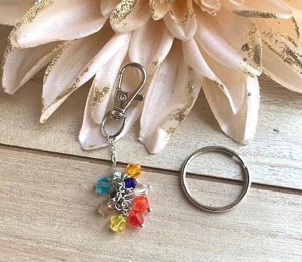 Rainbow Crystal Chain Dangle