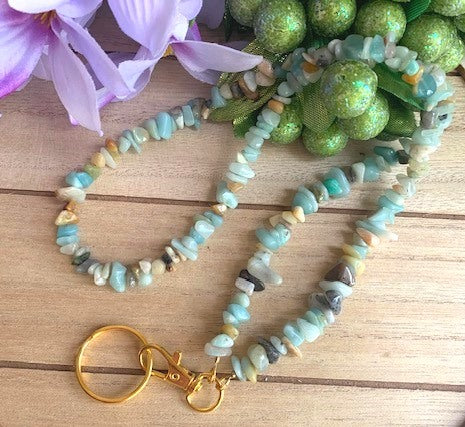 Amazonite Gemstone Lanyard