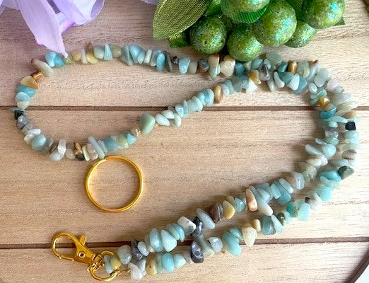 Amazonite Gemstone Lanyard