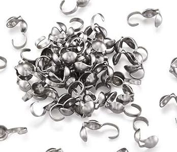 Clamshells Antique Silver 5mm
