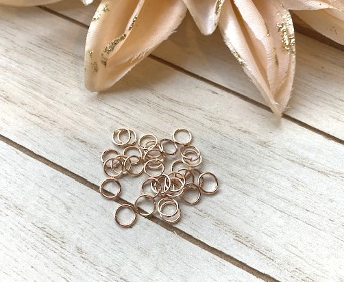 Jump Rings Rose Gold 21g 8mm