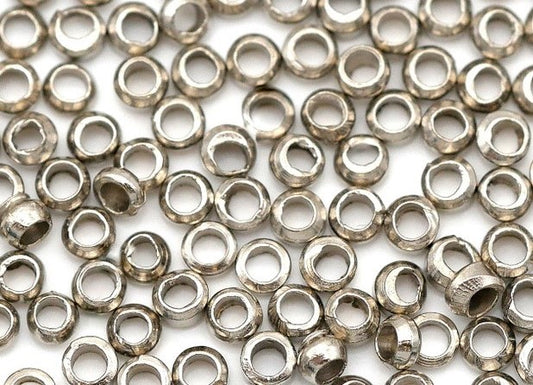 Crimp Beads Antique Silver 2mm