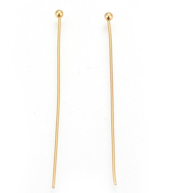 Headpins Ball End Gold 41mm 21g