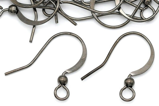 Ear Wires French Hook Gunmetal