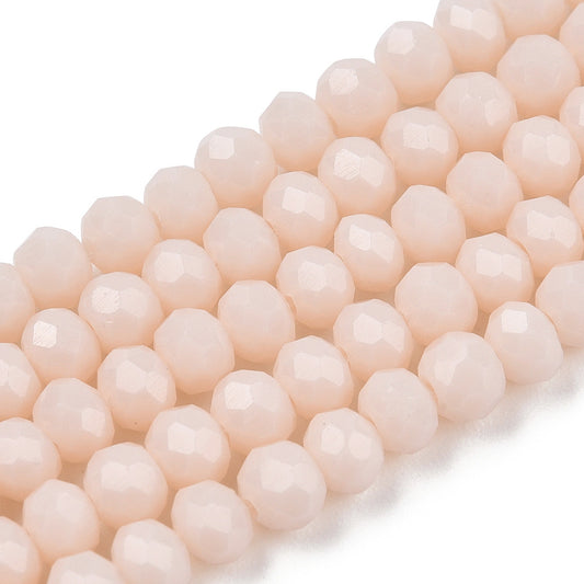 Rondelles, Peach 8mm