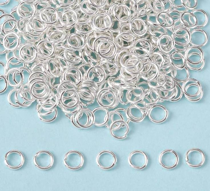 Jump Rings Silver 18g 6mm