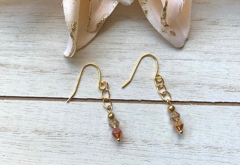 Champagne Crystal Earrings