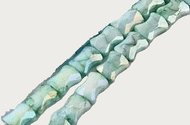 Bowtie Glass Beads, Teal 11.5mm