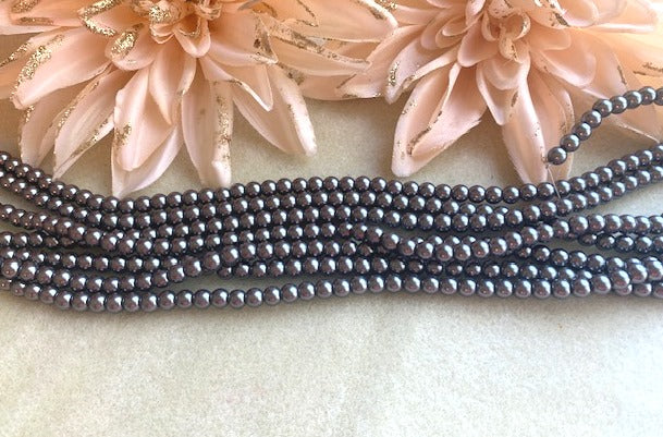 Pearl Beads Grey 6mm