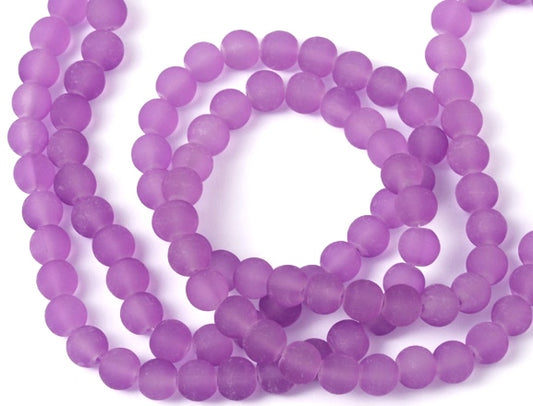 Violet Matte Rounds 8mm