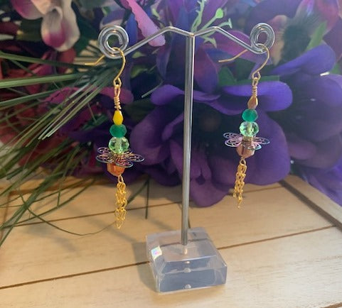 Flower Pinwheel Earrings