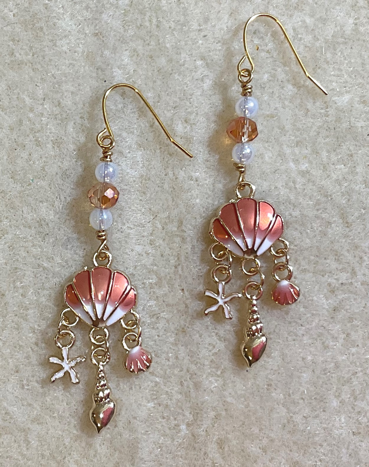 Seashell Charm Earrings