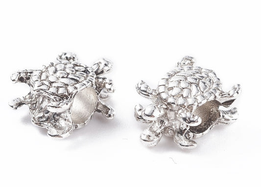 Tortoise Lg. Hole Tibetan Beads 15mm