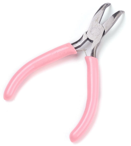 Bent Nose Jewelry Pliers, Pink