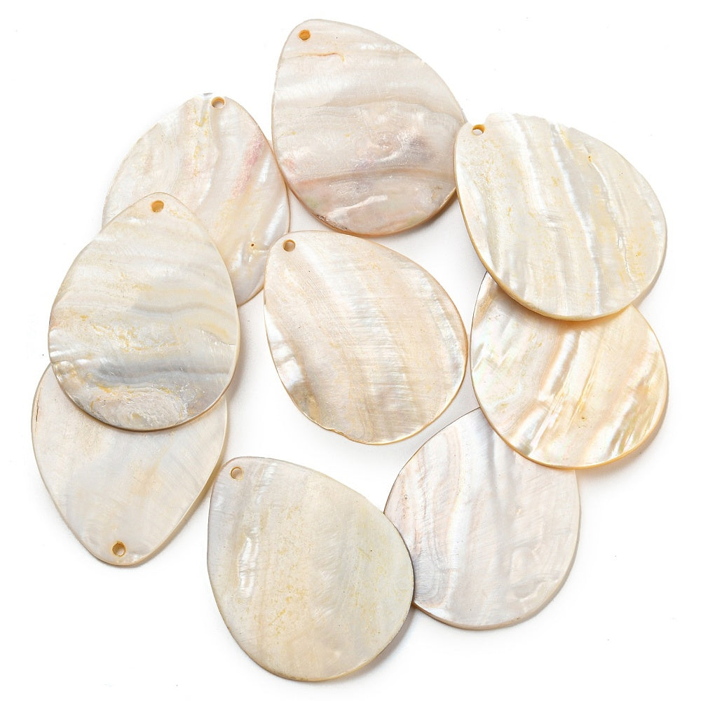 Freshwater Shell Teardrop Pendant 47mm
