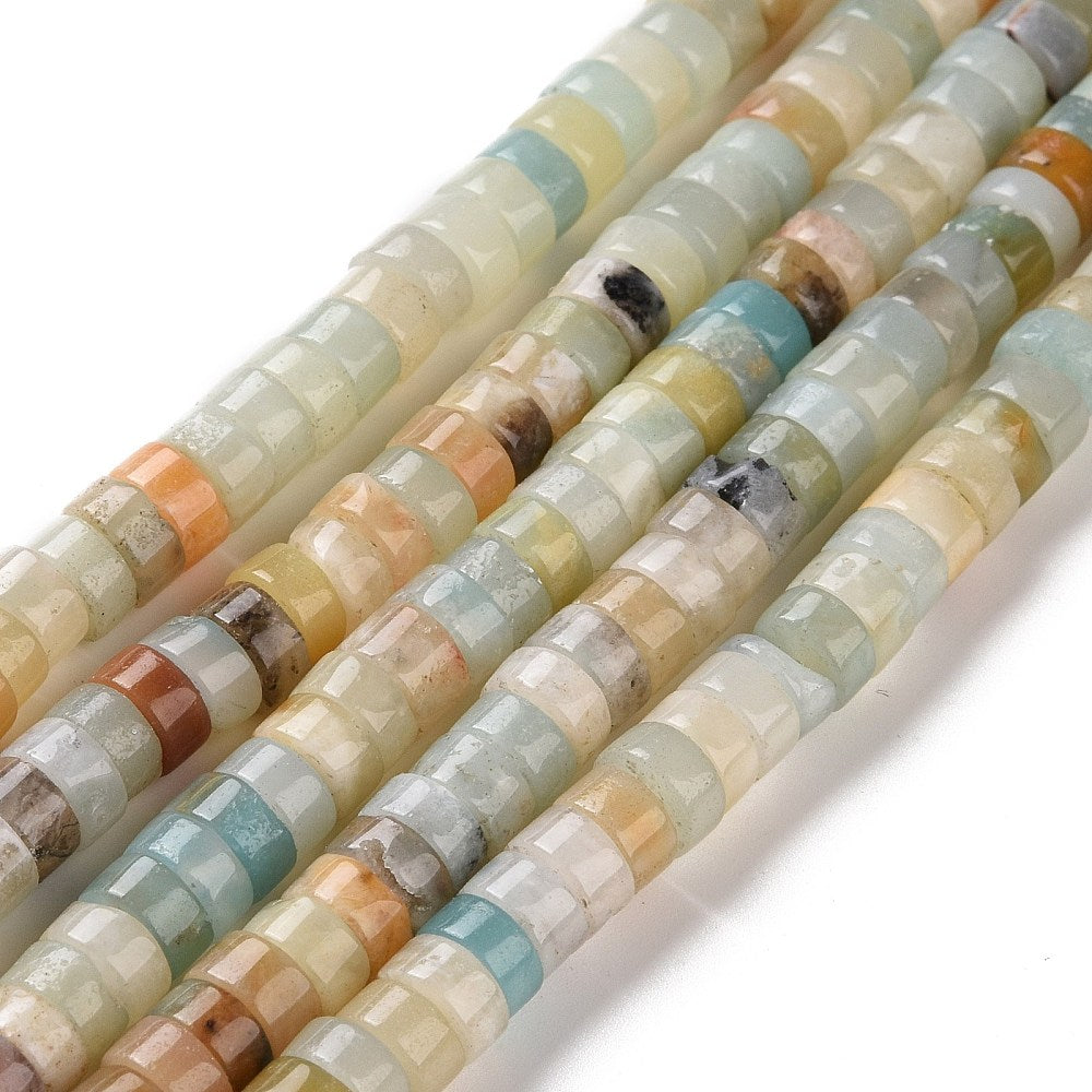 Flower Amazonite Heishi 6mm