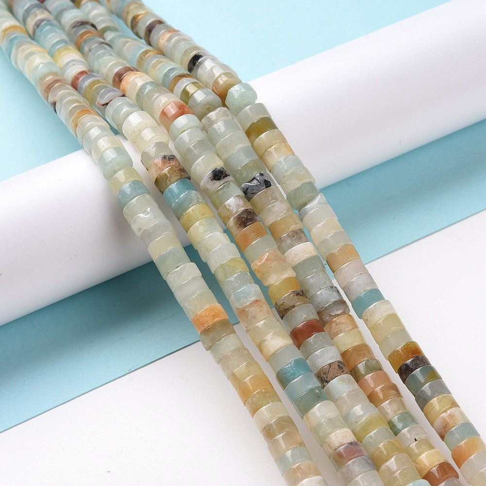 Flower Amazonite Heishi 6mm