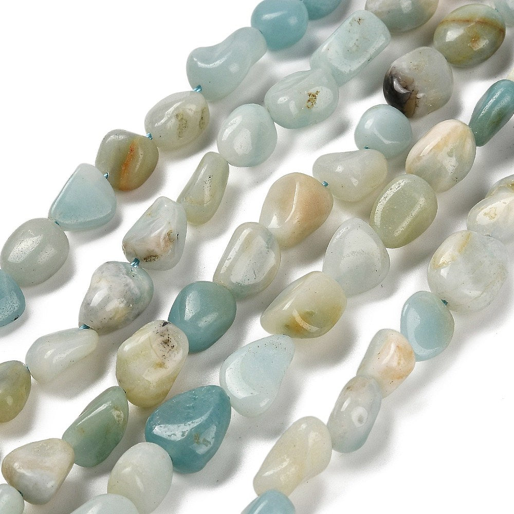 Flower Amazonite Tumbled Nuggets