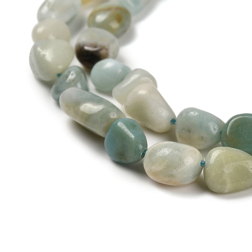 Flower Amazonite Tumbled Nuggets