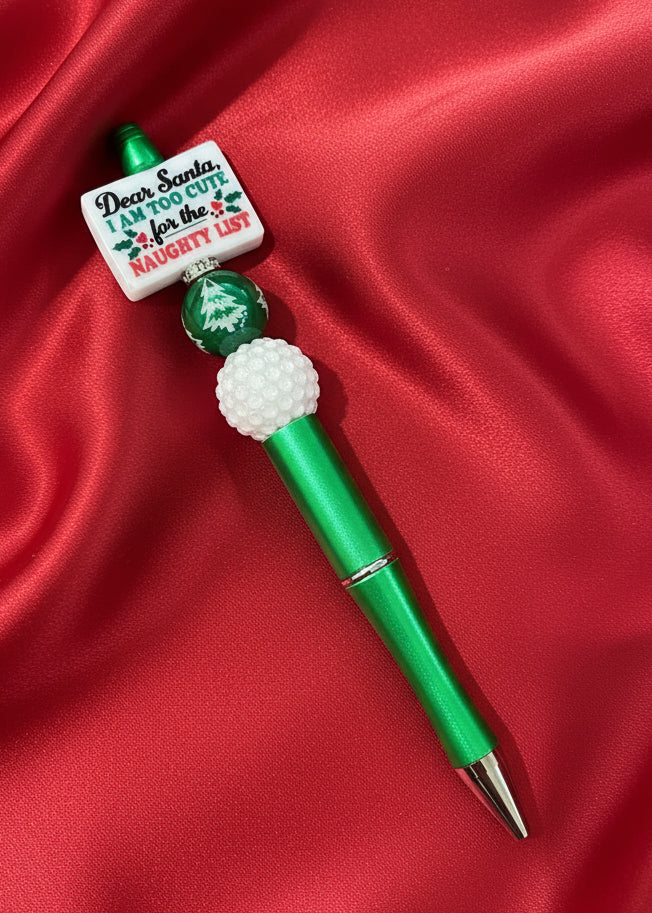 Dear Santa Beaded Pen