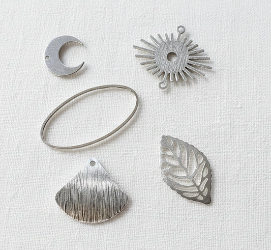 Link, Connector, Charm Variety, Silver