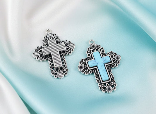 Cross Filagree Pendant 48mm