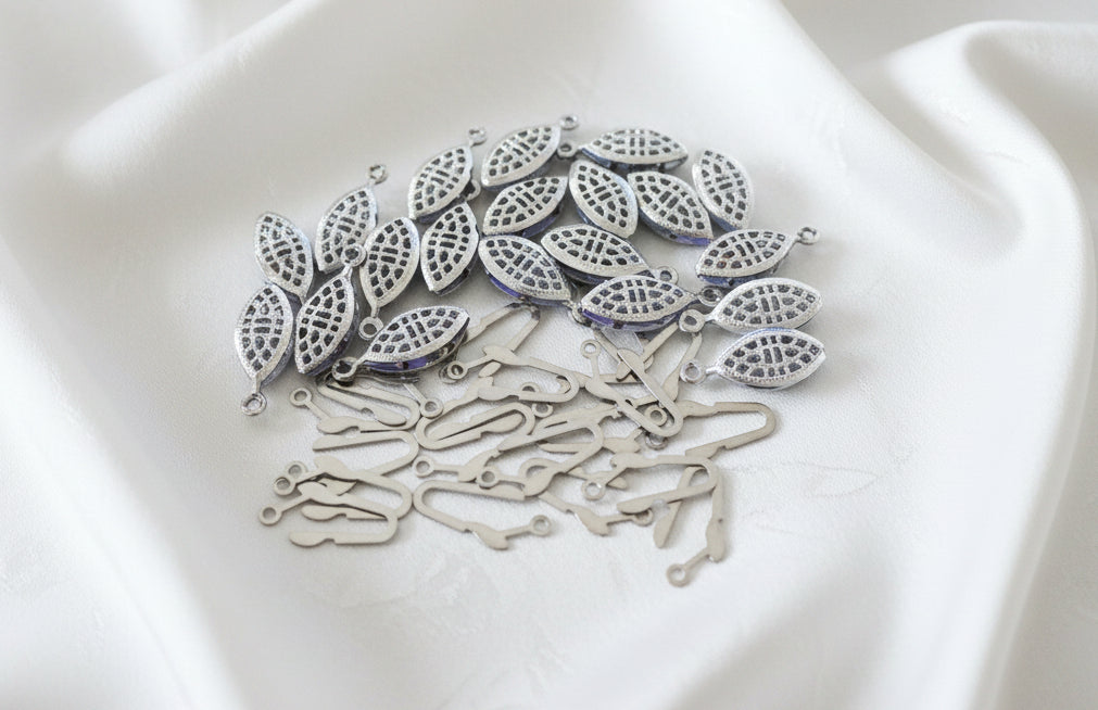 Fish Hook Filagree Clasp Stainless Steel