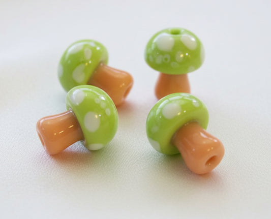 Handmade Lampwork Mushrooms