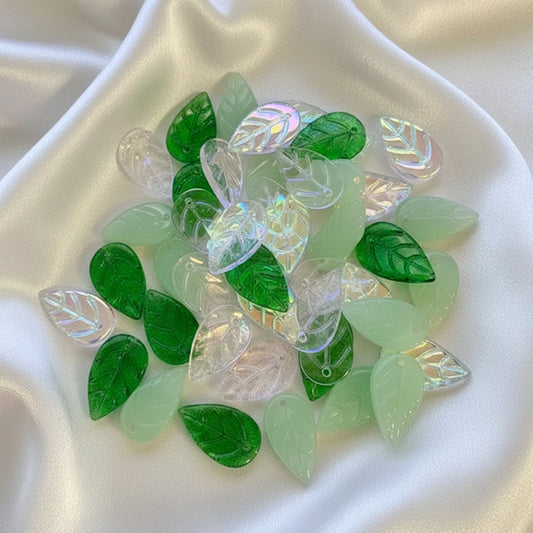 Handmade Lampwork Leafs