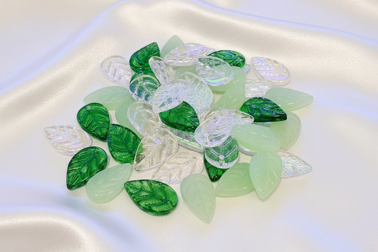 Handmade Lampwork Leafs