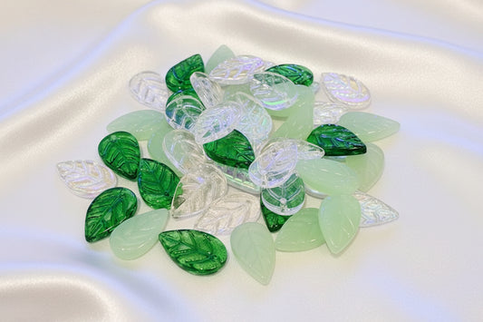 Handmade Lampwork Leafs
