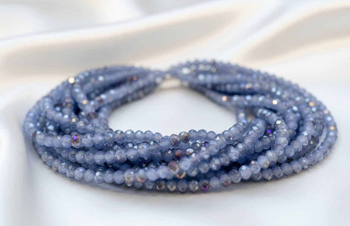 Rondelles Blue/Purple AB 6mm