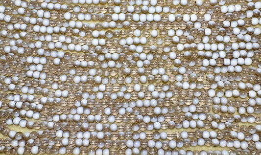 Glass Rounds Frosted Acorn 6mm