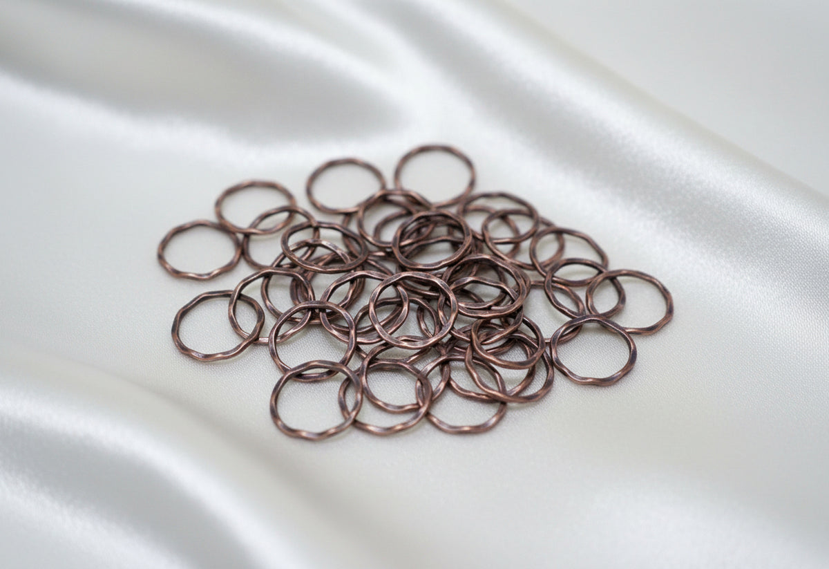 Tibetan Wave Circle Links Copper