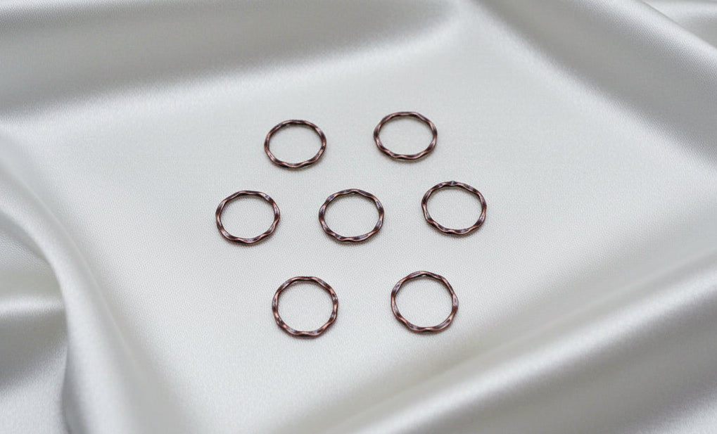 Tibetan Wave Circle Links Copper