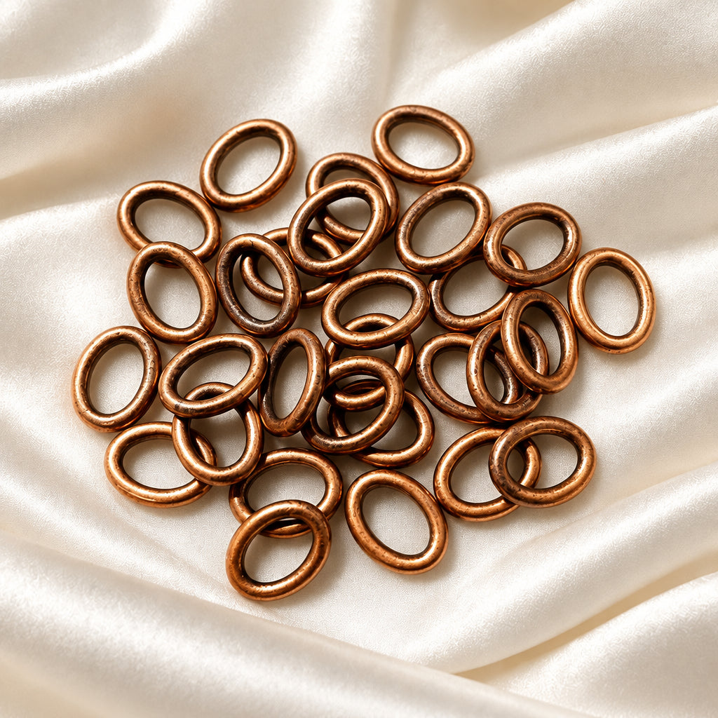 Tibetan Style Oval Links Copper