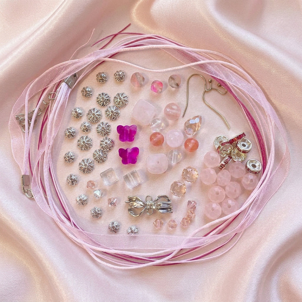 Pink Ribbon Radiance Bead Mix