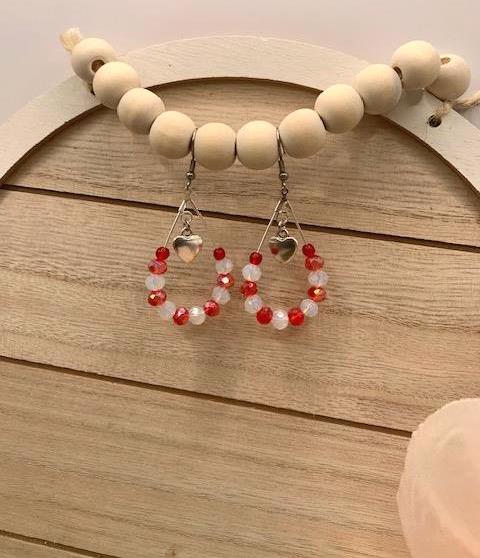 Red Teardrop Earrings