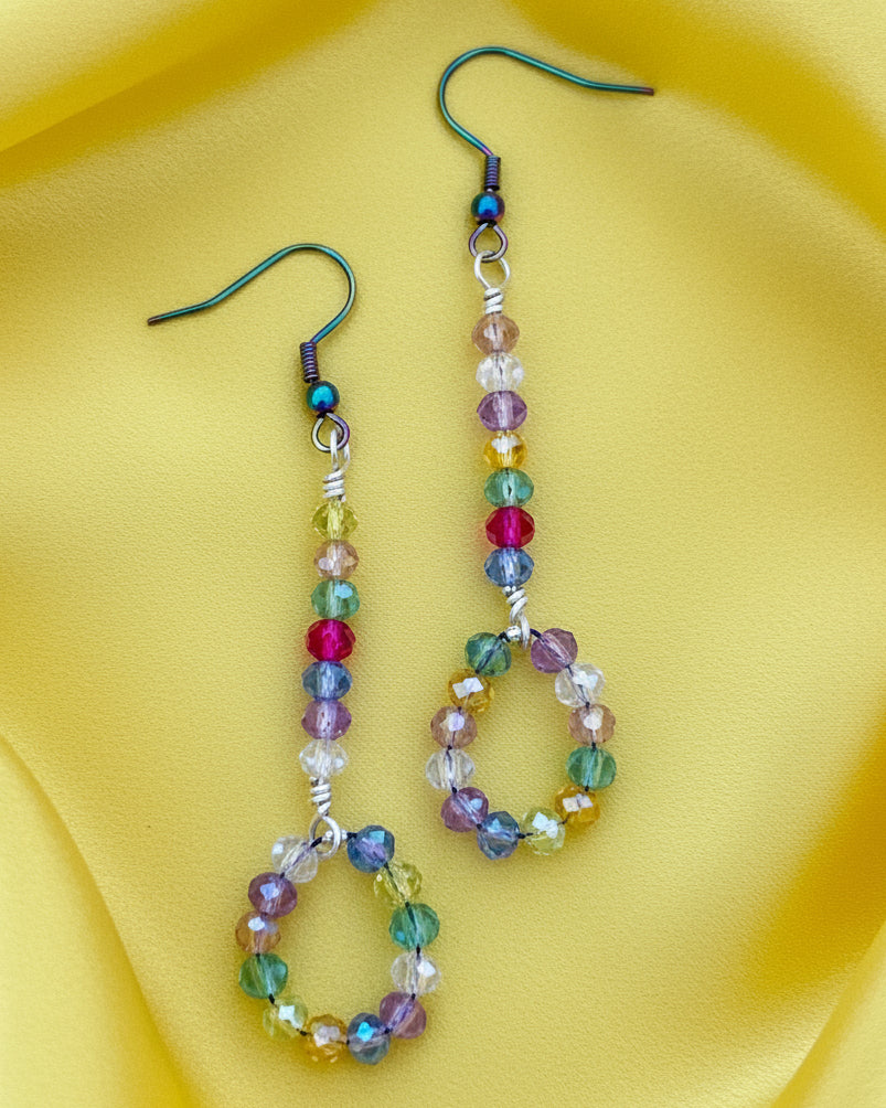 Rainbow Crystal Earrings