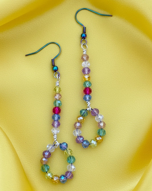 Rainbow Crystal Earrings