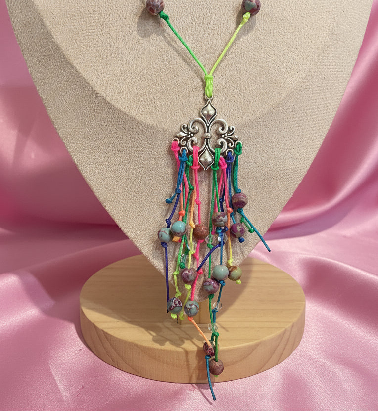 Imperial Jasper Adjustable Knotted Necklace