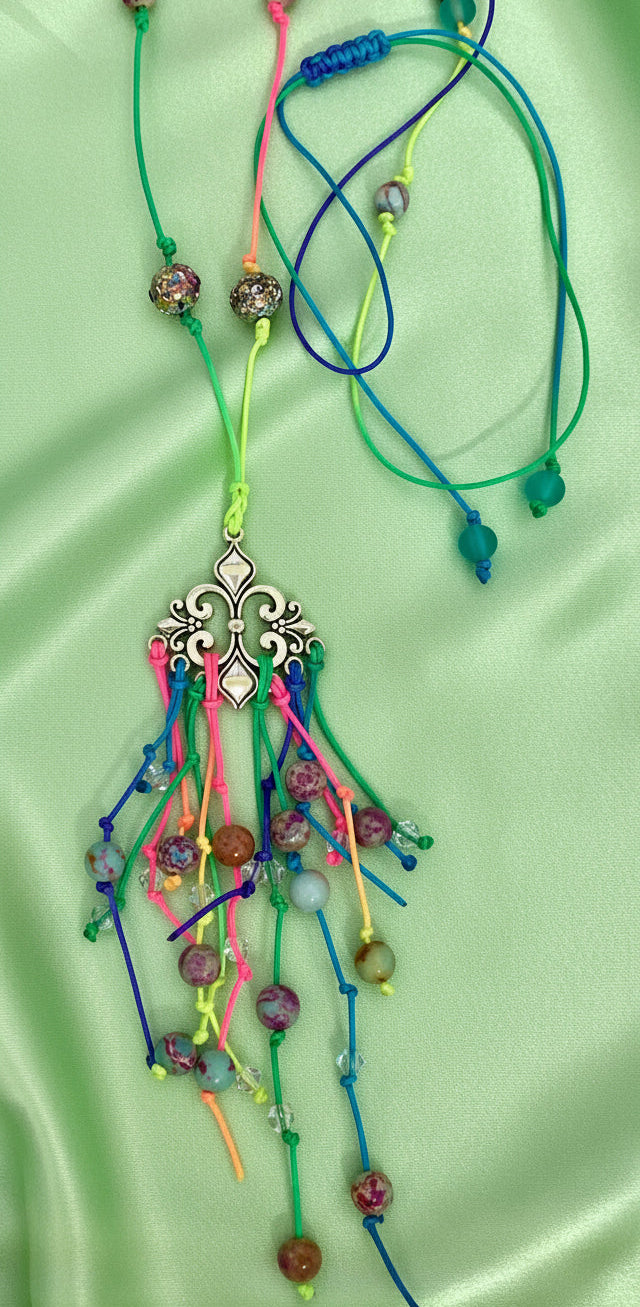 Imperial Jasper Adjustable Knotted Necklace