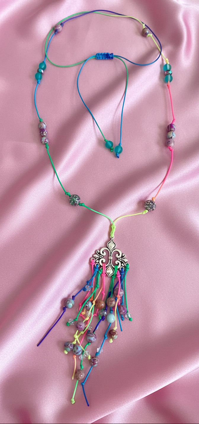 Imperial Jasper Adjustable Knotted Necklace