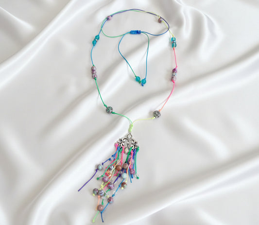 Imperial Jasper Adjustable Knotted Necklace