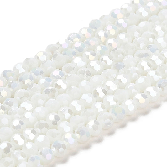 Rondelles White 4.5mm