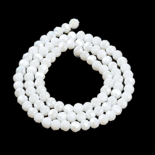 Rondelles White 4.5mm