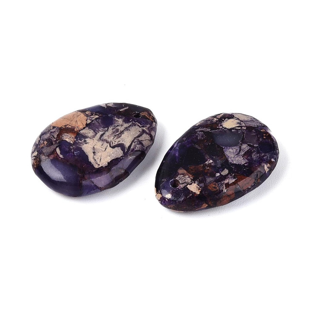 Natural Imperial Jasper Teardrop Pendant